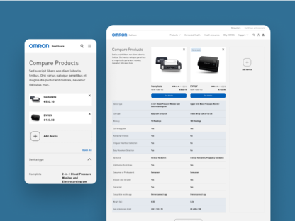 Compare product page