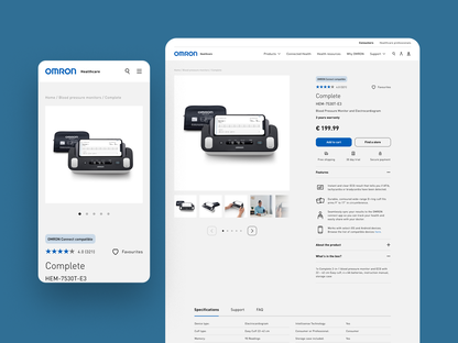 Product page – Basic range